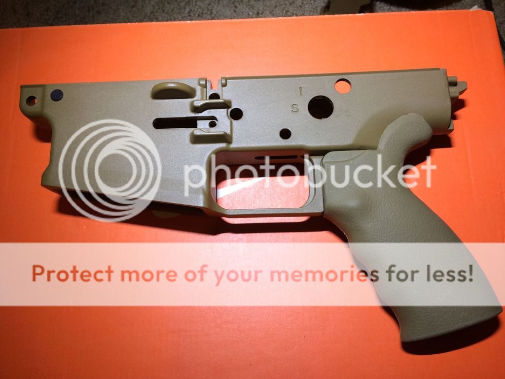 Stripped FDE Scar 17s lower with Ergo Grip FN Herstal Firearms